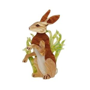 Habitual Hare Brooch from Erstwilder